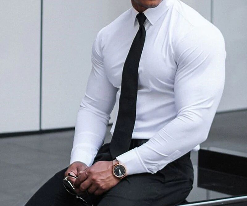 Dress shirts for muscular men