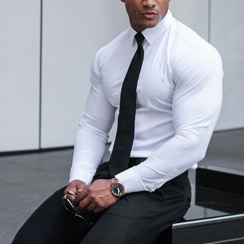 Dress shirts for muscular men