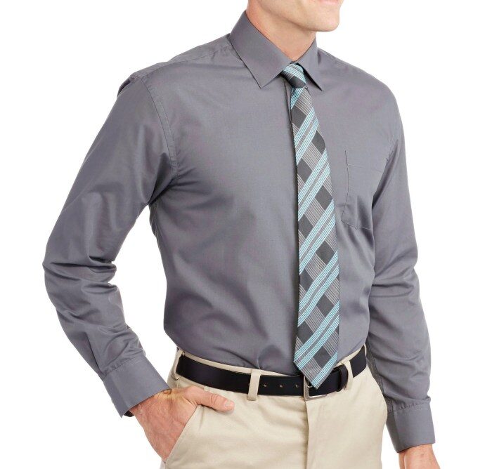 Fitted dress shirt mens