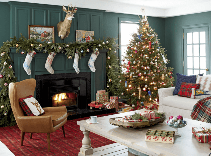 How to decorate a yellow room for christmas