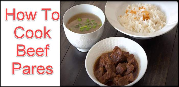 How to cook beef pares retiro style