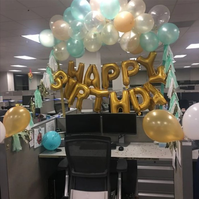 How to decorate office cubicle for birthday