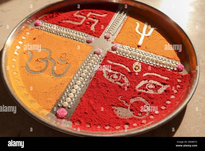 How to make aarti plate decoration