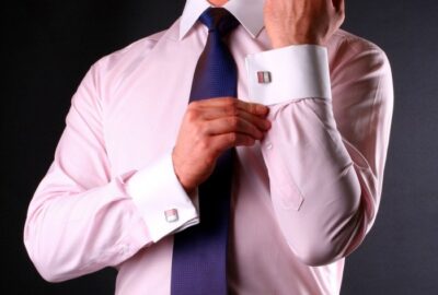 Mens Black Dress Shirt with French Cuffs Elevate Your Style