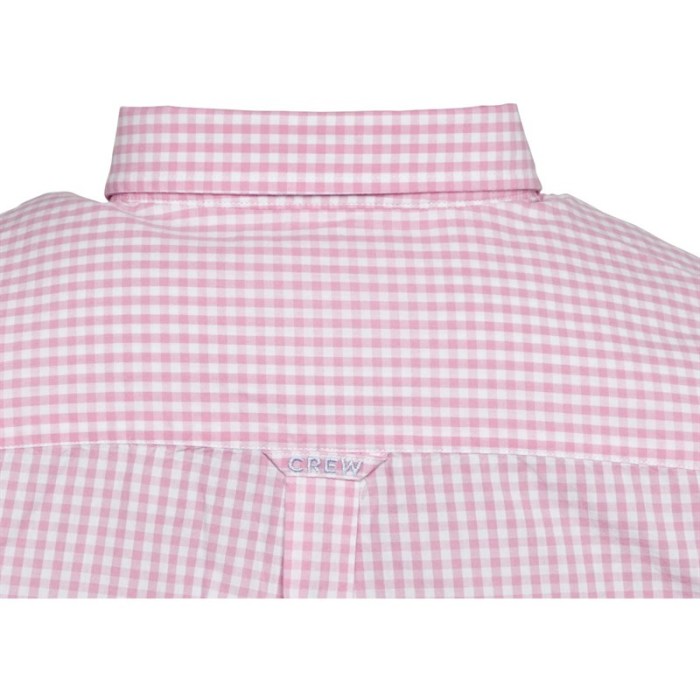 Men's pink gingham dress shirt