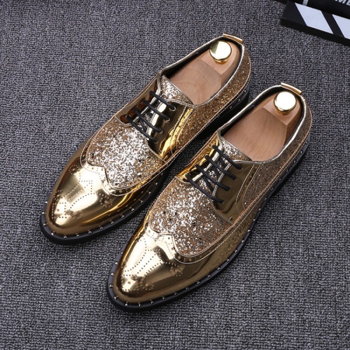 Rose gold mens dress shoes