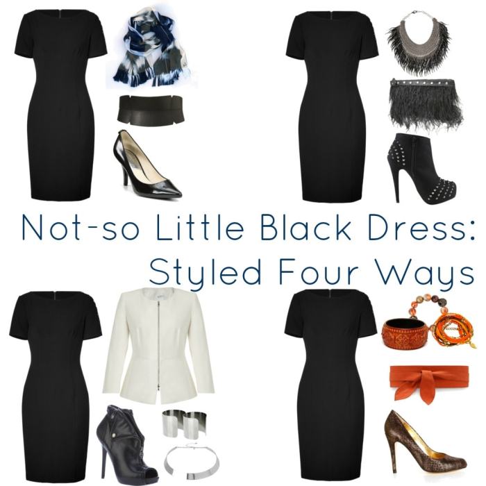 How to style a black sheath dress