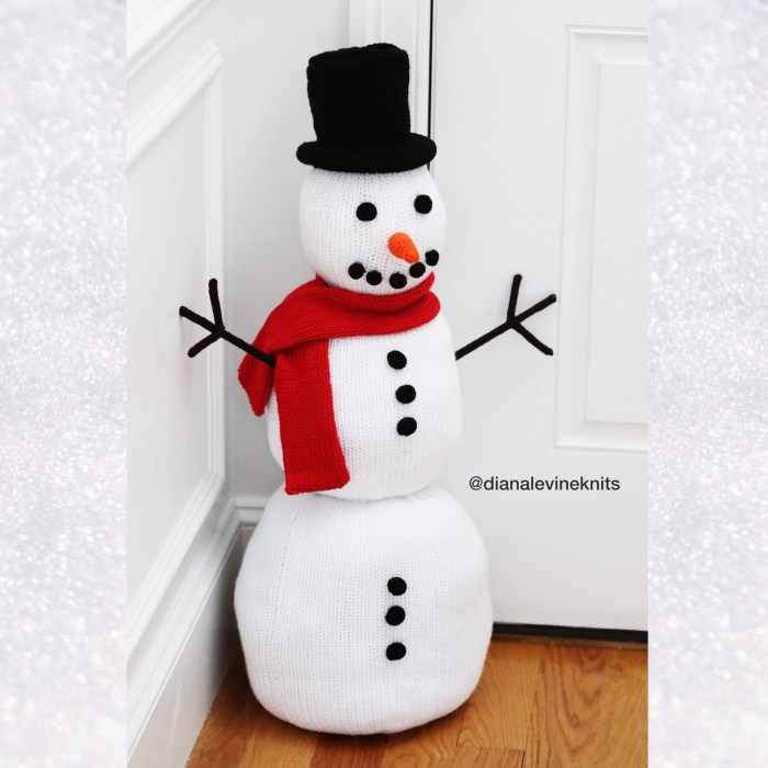 How to make a life size snowman decoration